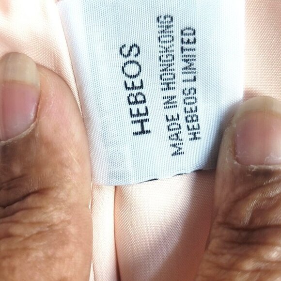 Hebeos  Inspired Light Pink Satin Maxi Wrap Dress With Flutter Sleeves & Waist T - Picture 11 of 13